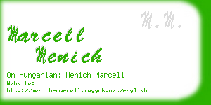 marcell menich business card